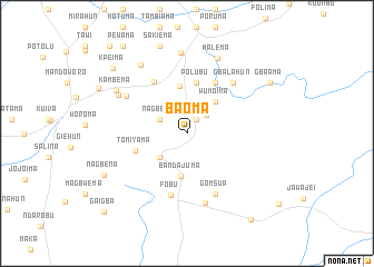 map of Baoma