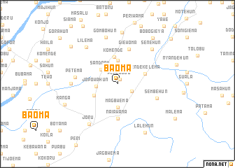 map of Baoma