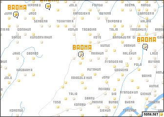 map of Baoma