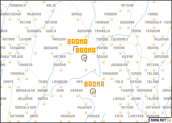 map of Baoma