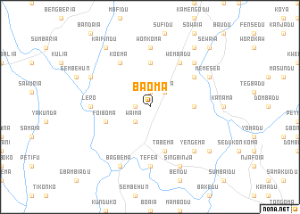 map of Baoma