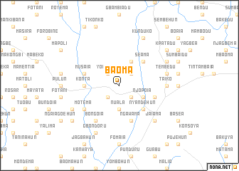 map of Baoma