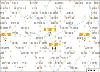 map of Baoma