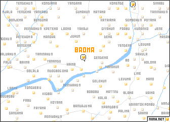 map of Baoma