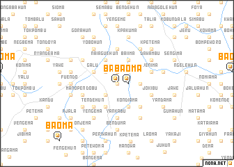 map of Baoma