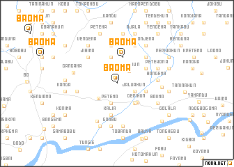 map of Baoma