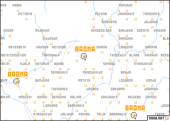 map of Baoma