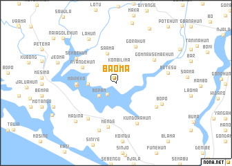 map of Baoma