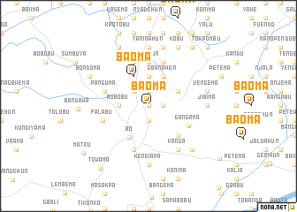 map of Baoma