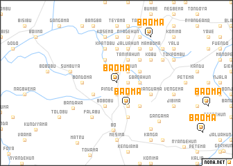 map of Baoma