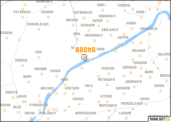 map of Baoma