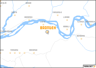 map of Baondeh