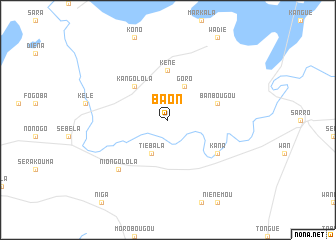 map of Baon