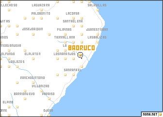 map of Baoruco