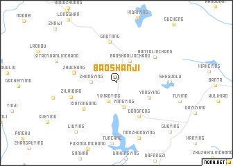 map of Baoshanji