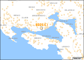 map of Baošići