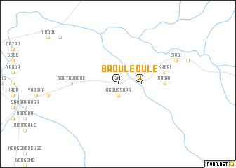 map of Baoulé