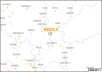 map of Baoulo