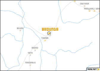 map of Baounda