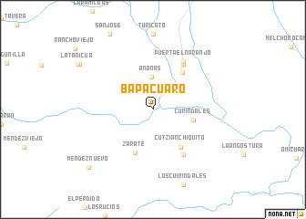 map of Bapacuaro