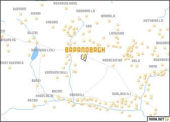 map of Bapano Bāgh