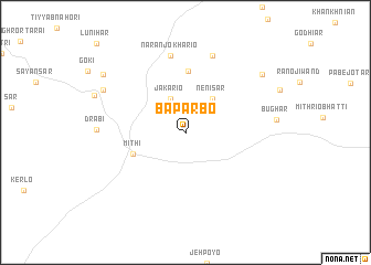 map of Baparbo