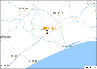 map of Bāpatla
