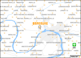 map of Bapeaume