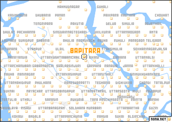 map of Bāpitāra