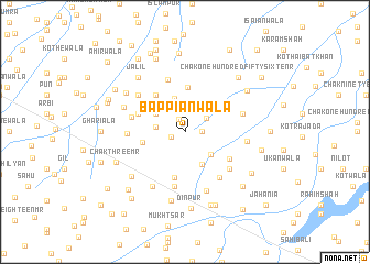 map of Bappiānwāla