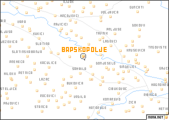 map of Bapsko Polje