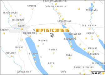 map of Baptist Corners