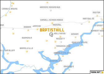 map of Baptist Hill