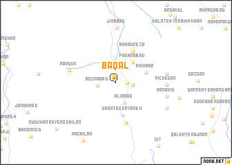 map of Baqāl