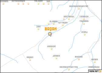 map of Baqam