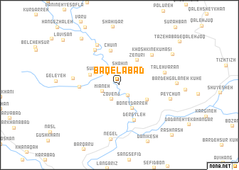 map of Bāqelābād