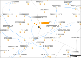 map of Bāqelābād