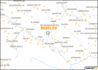 map of Bāqeleh