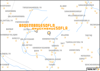 map of Bāqerābād-e Soflá