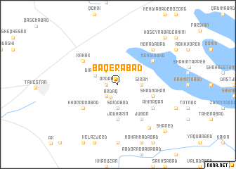 map of Bāqerābād