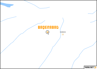 map of Bāqerābād