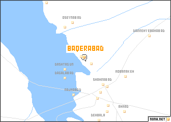 map of Bāqerābād