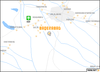 map of Bāqerābād