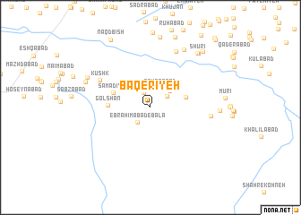 map of Bāqerīyeh