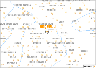 map of Bāqerlū