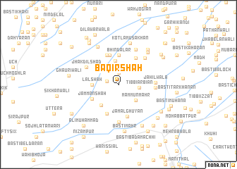 map of Bāqir Shāh