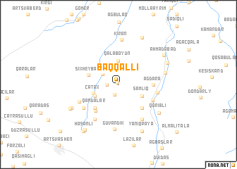 map of Baqqallı