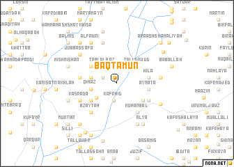 map of Baqţamūn