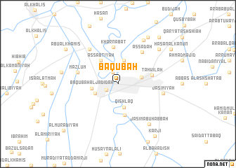 map of Ba‘qūbah