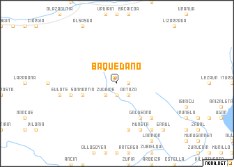 map of Baquedano